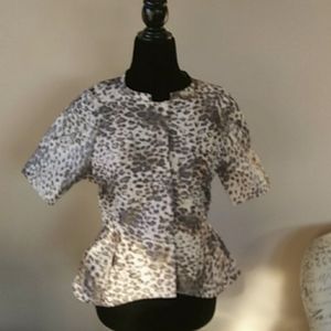 BCBG Animal Print Jacket